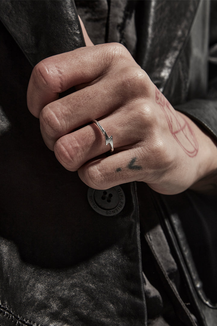 Stolen Silver Micro Bolt Ring