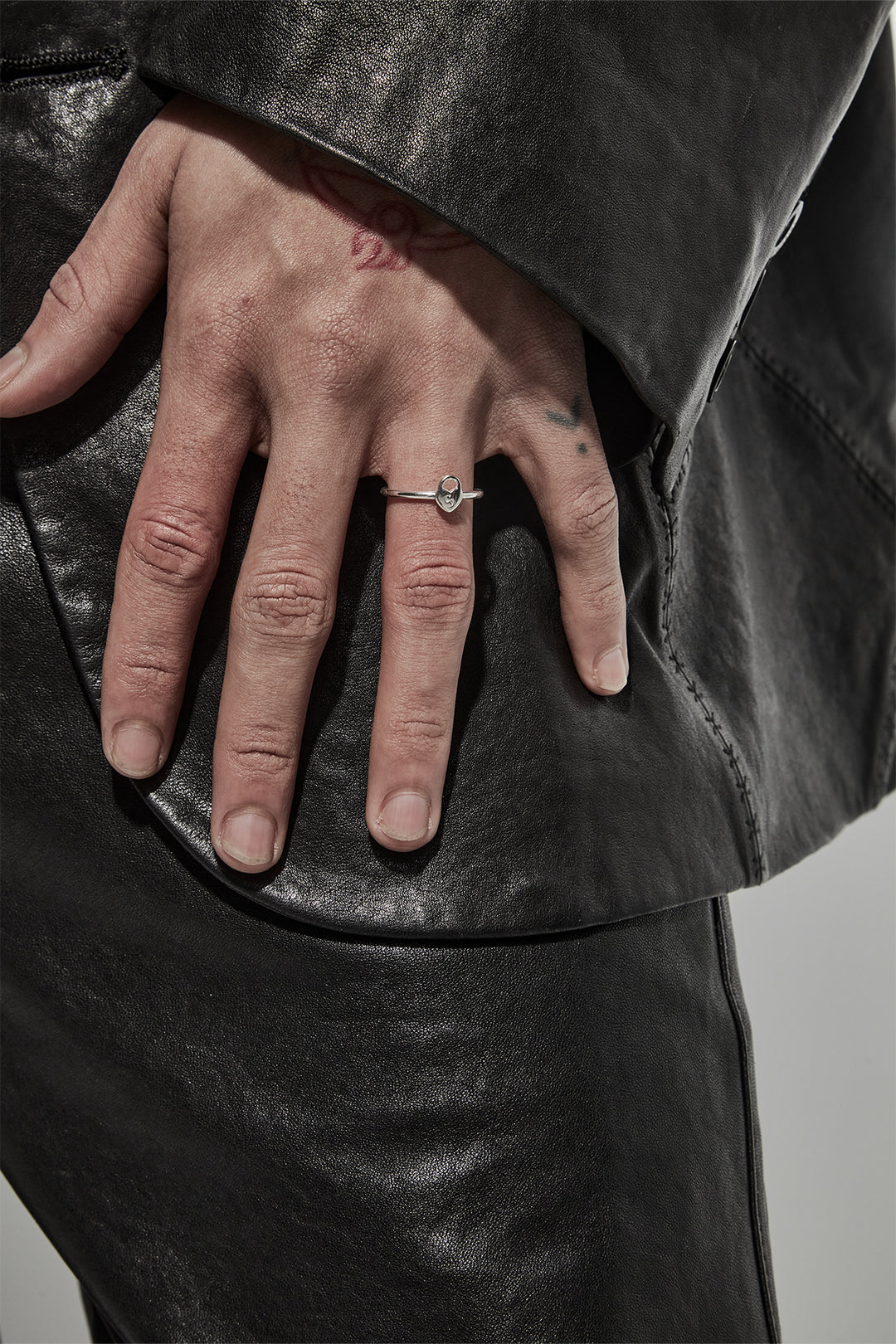 Stolen Silver Micro Padlock Ring
