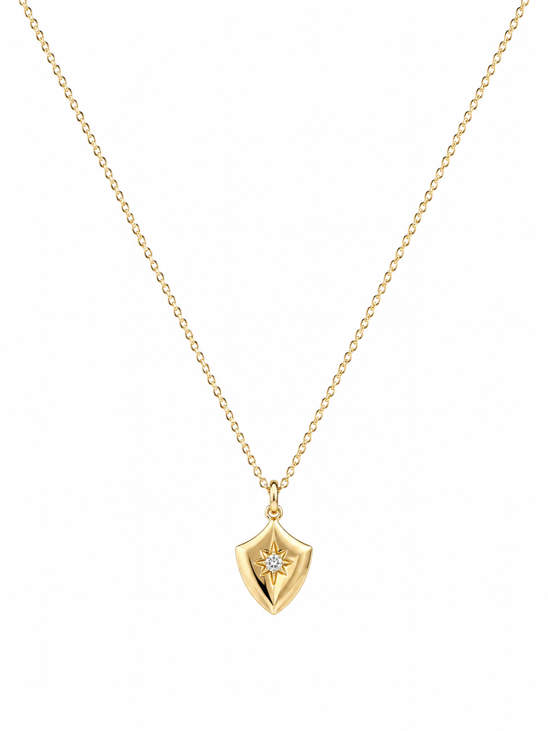 LT Gold Plated Stella Shield Necklace