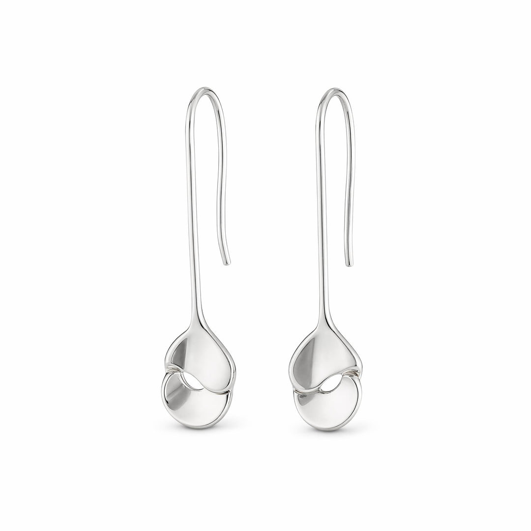 LT Sterling Silver Fluidity Drop Earrings