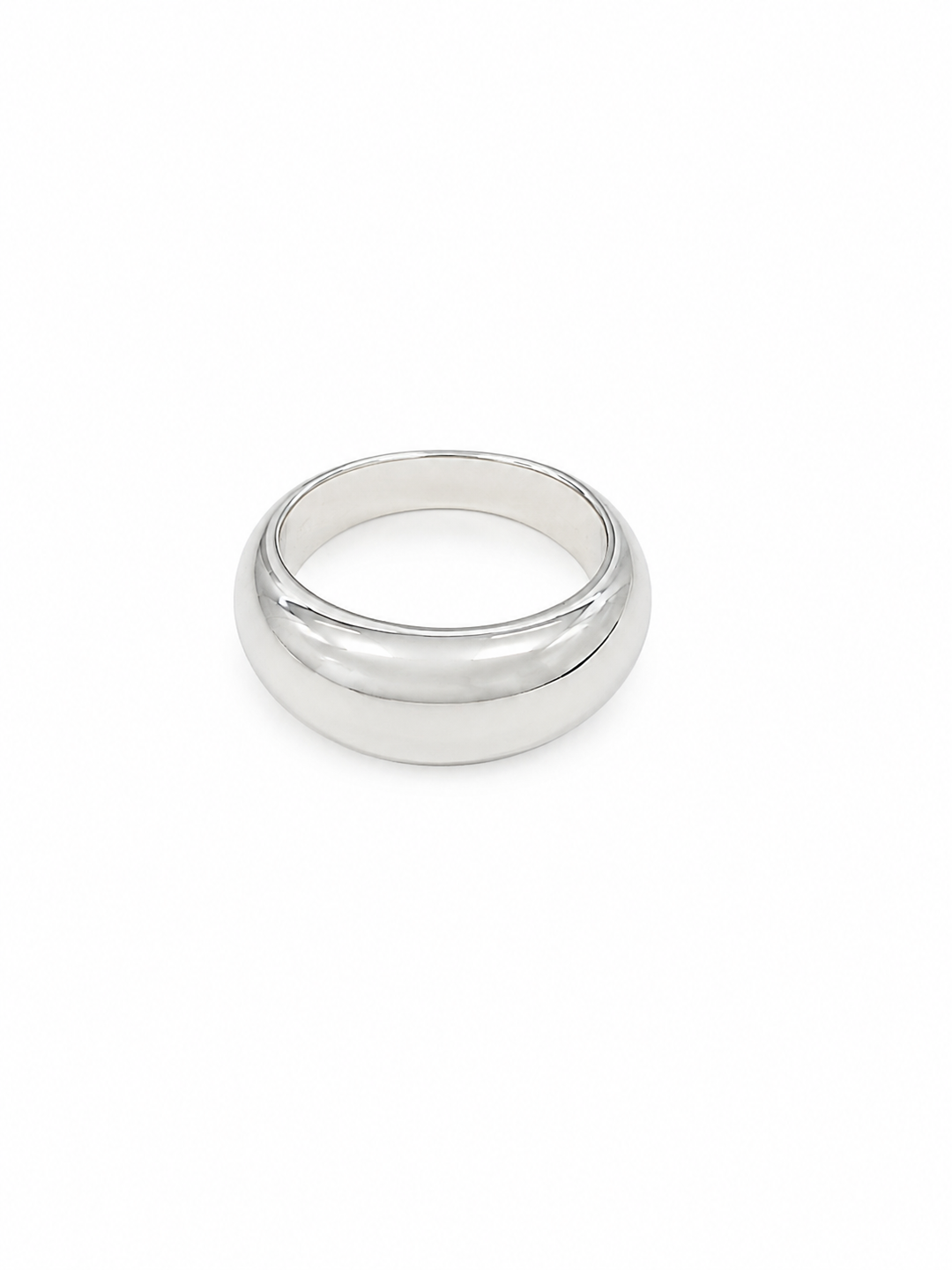 LT Sterling Silver Medium Molten Dome Ring
