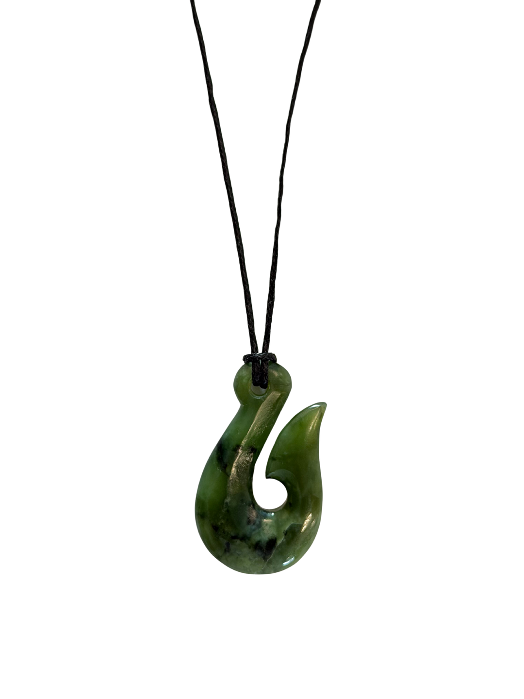 NZ Greenstone - Hei Matau / Fish Hook 40mm