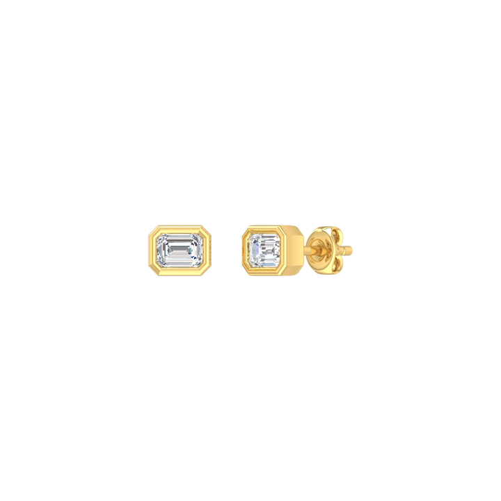 Louis Thompson Tembisa Earrings 9k Gold with 0.50ct Lab Diamond