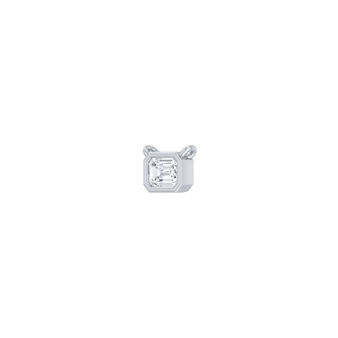 Louis Thompson Tembisa Necklace 9k White Gold with 0.50ct Lab Diamond