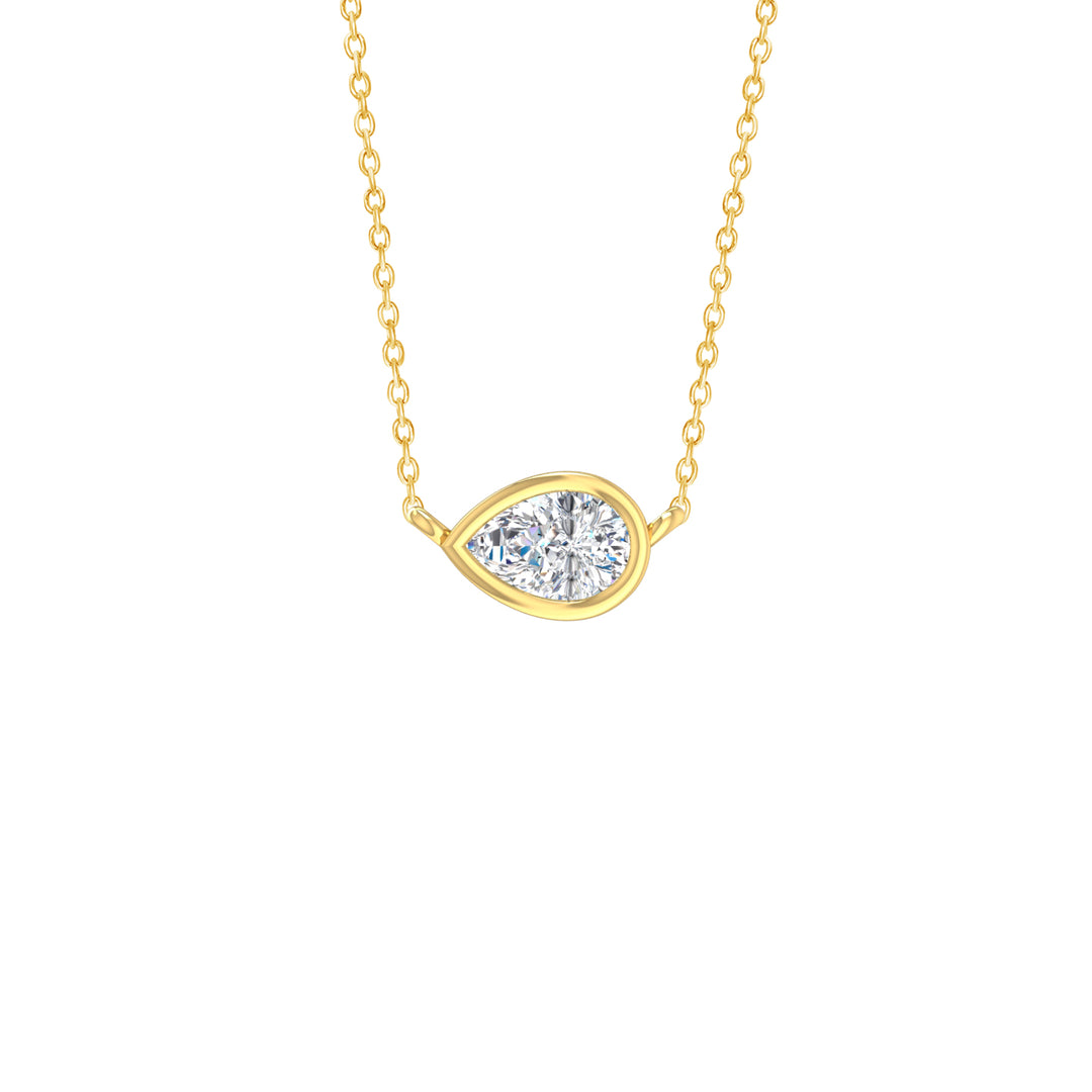 Louis Thompson Midrand Necklace 9k Gold with 0.50ct Lab Diamond