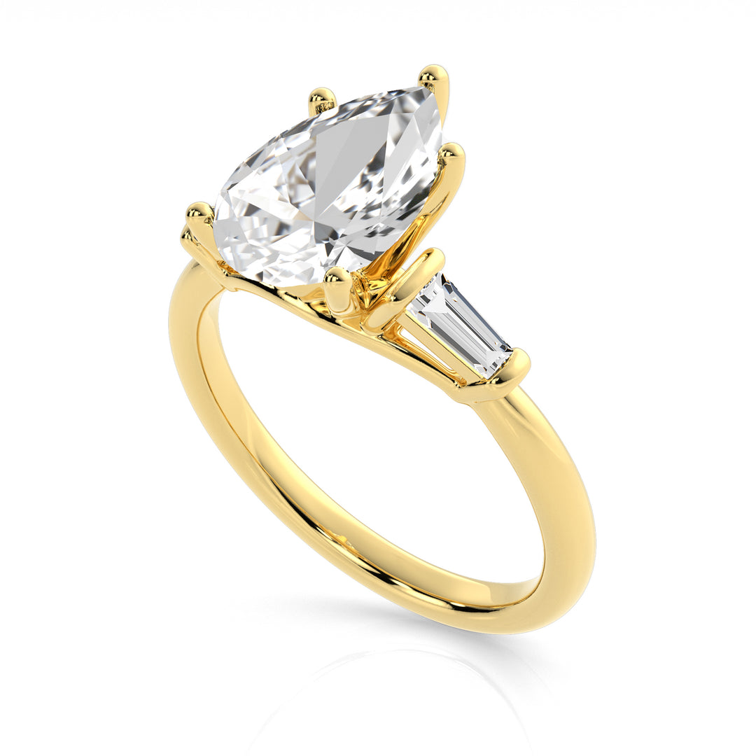 Louis Thompson Kimberley Ring 9k Gold with 2.27ct Lab Diamond