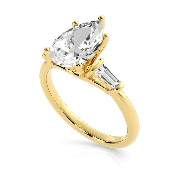 Louis Thompson Kimberley Ring 9k Gold with 2.27ct Lab Diamond
