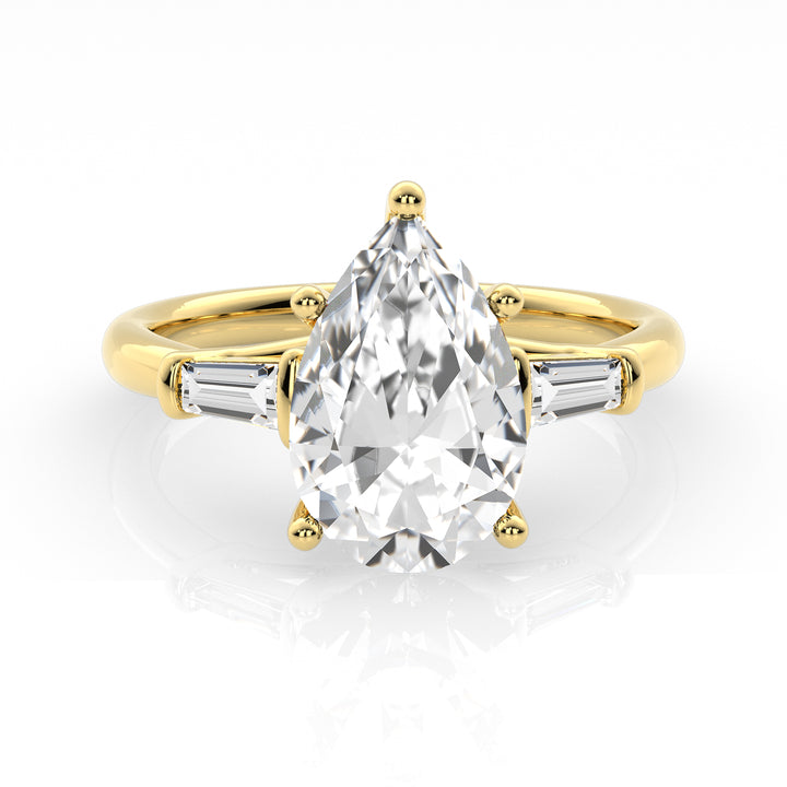 Louis Thompson Kimberley Ring 9k Gold with 2.27ct Lab Diamond