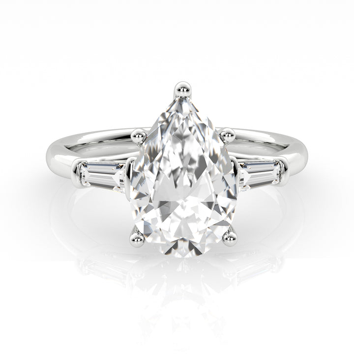 Louis Thompson Kimberley Ring 9k White Gold with 2.27ct Lab Diamond