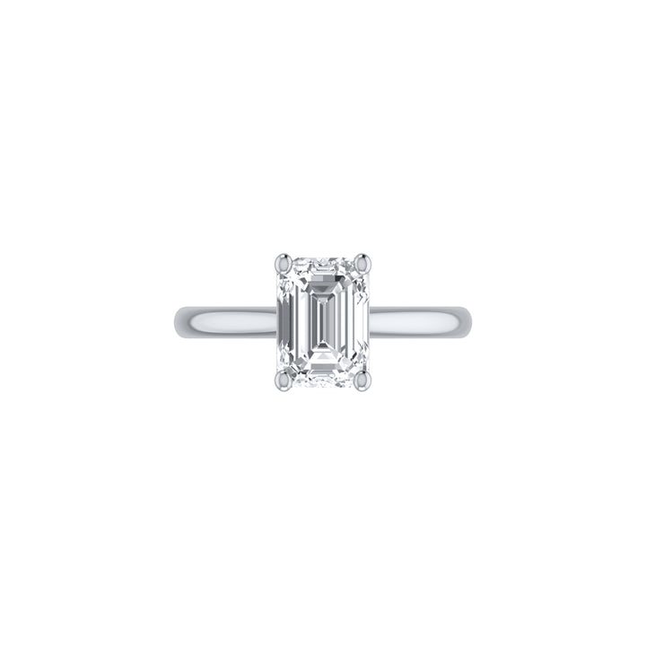 Louis Thompson Pretoria Ring 9k White Gold with 2.00ct Lab Diamond