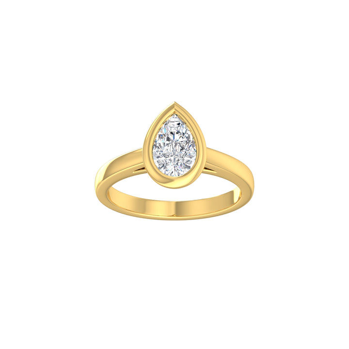 Louis Thompson Midrand Ring 9k Gold with 1.00ct Lab Diamond