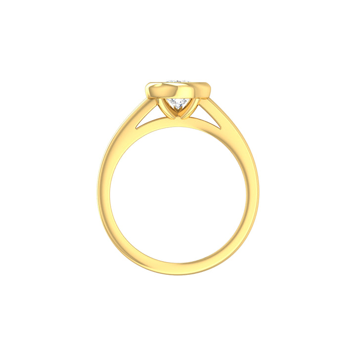 Louis Thompson Midrand Ring 9k Gold with 1.00ct Lab Diamond