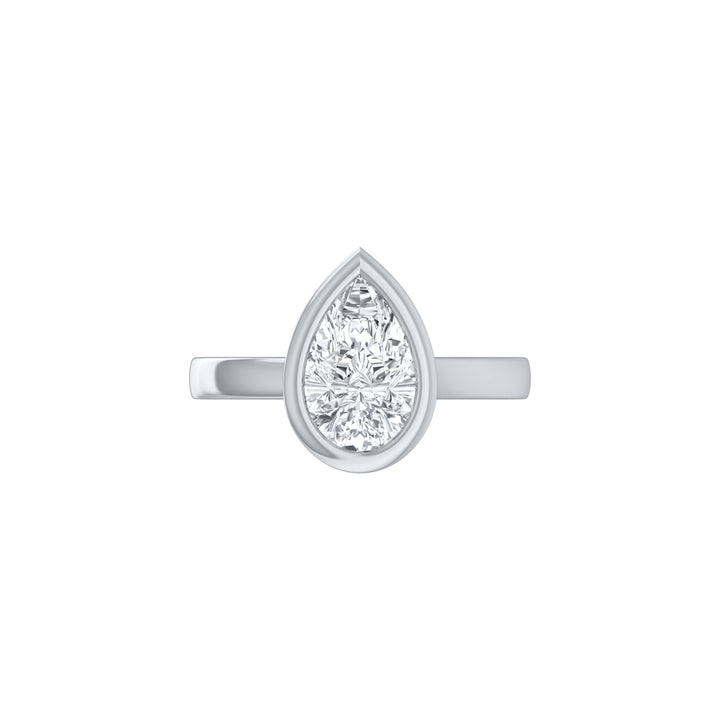 Louis Thompson Musina Ring 9k White Gold with 2.00ct Lab Diamond