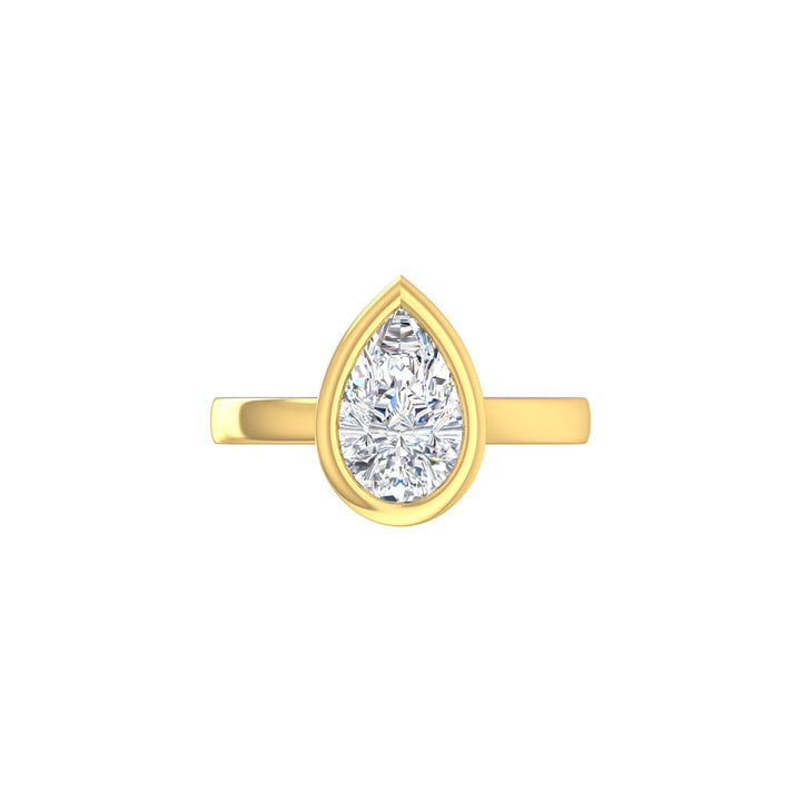 Louis Thompson Musina Ring 9k Gold with 2.00ct Lab Diamond