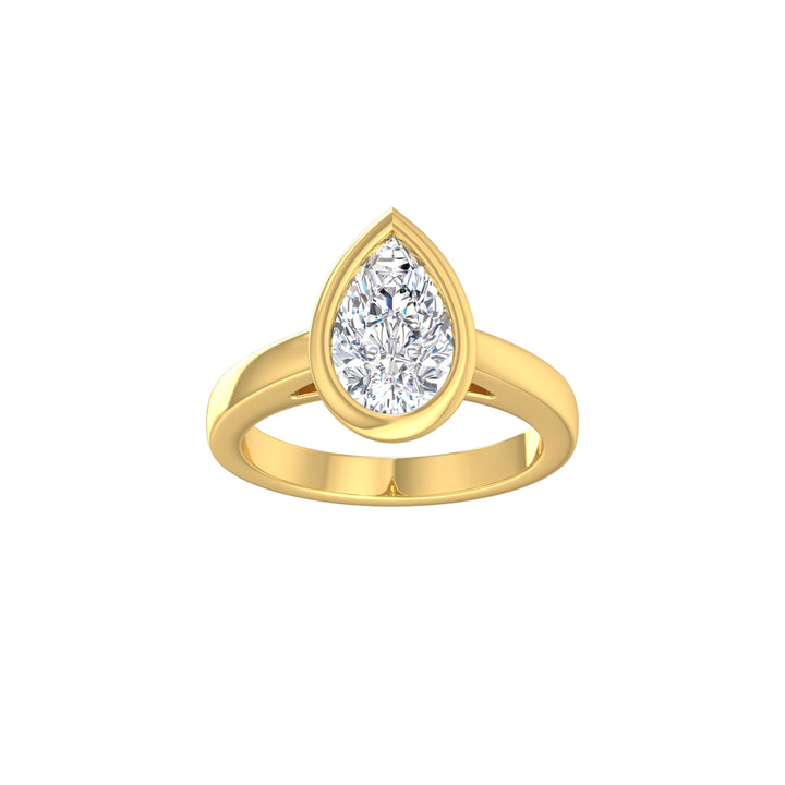 Louis Thompson Musina Ring 9k Gold with 2.00ct Lab Diamond