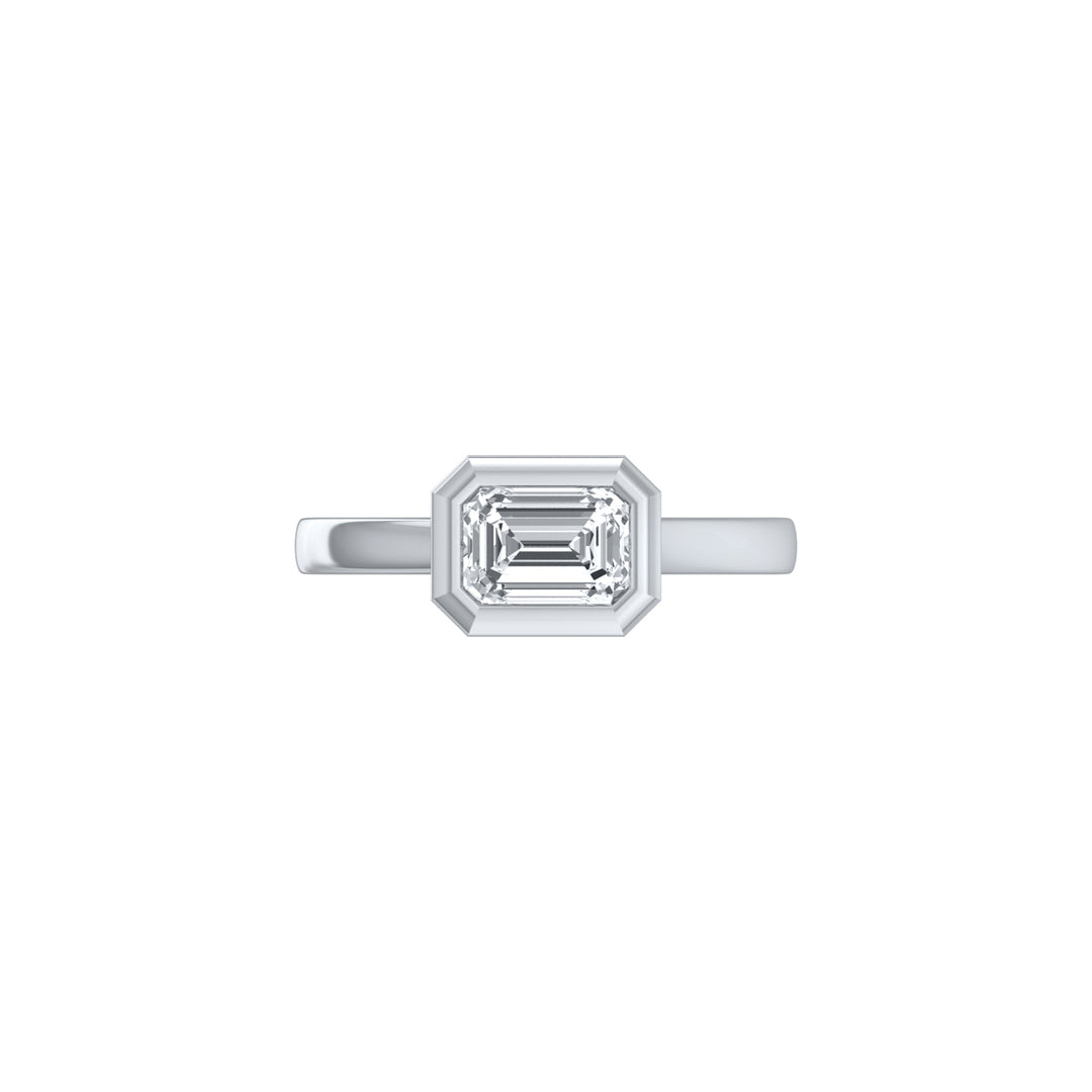 Louis Thompson Tembisa Ring 9k White Gold with 1.00ct Lab Diamond