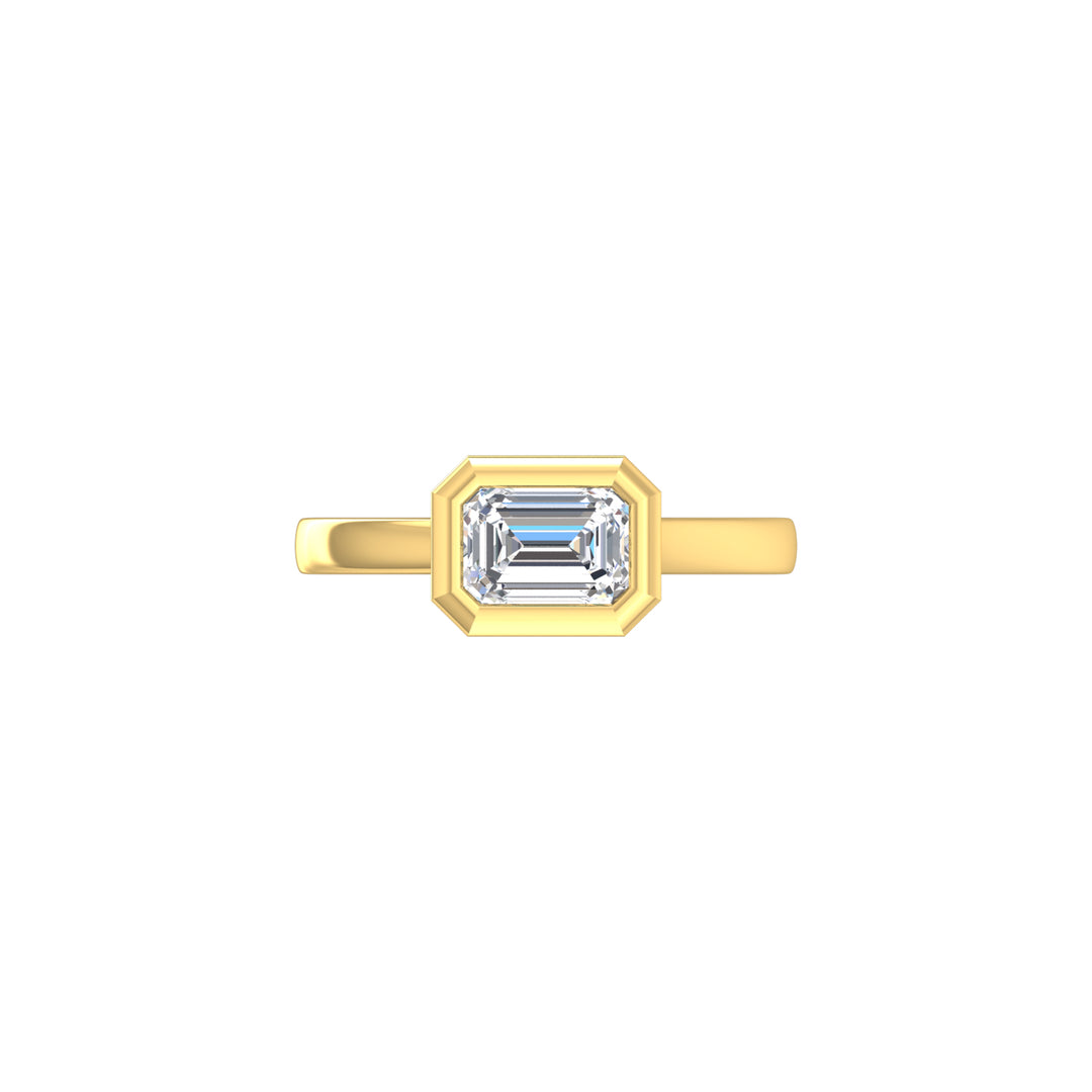 Louis Thompson Tembisa Ring 9k Gold with 1.00ct Lab Diamond