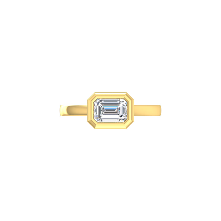 Louis Thompson Tembisa Ring 9k Gold with 1.00ct Lab Diamond