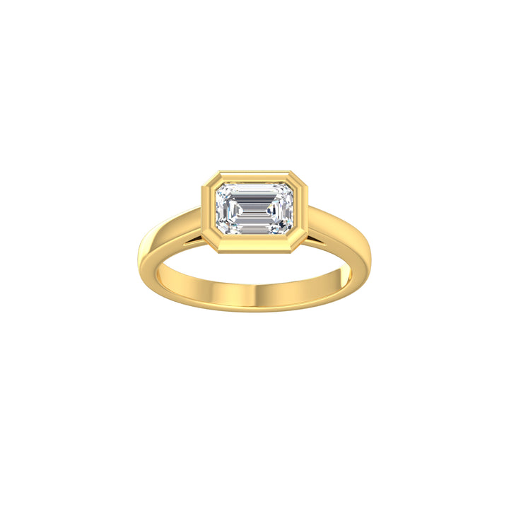 Louis Thompson Tembisa Ring 9k Gold with 1.00ct Lab Diamond