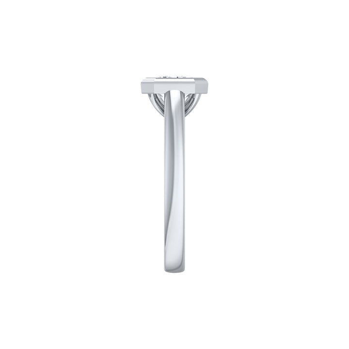 Louis Thompson Secunda Ring 9k White Gold with 2.00ct Lab Diamond