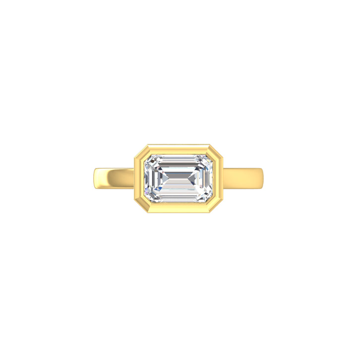 Louis Thompson Secunda Ring 9k Gold with 2.00ct Lab Diamond