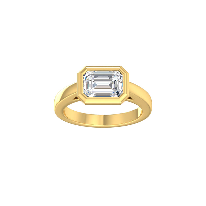 Louis Thompson Secunda Ring 9k Gold with 2.00ct Lab Diamond