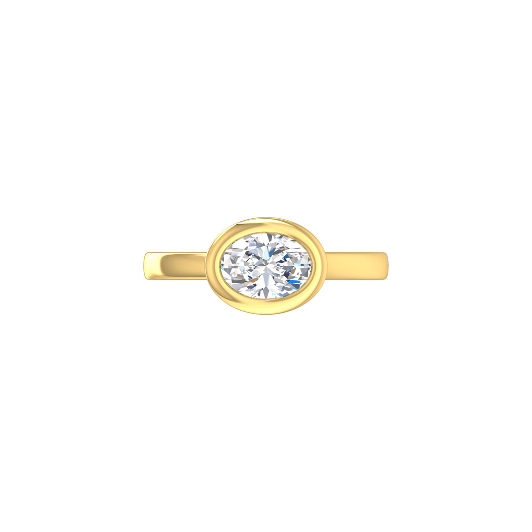 Louis Thompson Paarl Ring 9k Gold with 1.00ct Lab Diamond