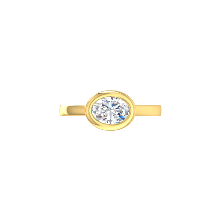 Louis Thompson Paarl Ring 9k Gold with 1.00ct Lab Diamond
