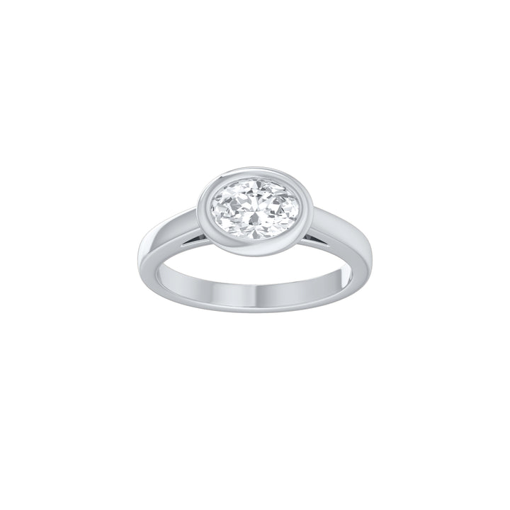 Louis Thompson Paarl Ring 9k White Gold with 1.00ct Lab Diamond
