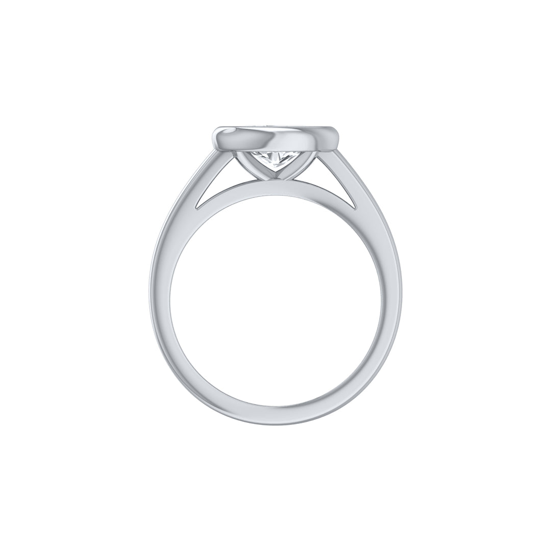 Louis Thompson Paarl Ring 9k White Gold with 1.00ct Lab Diamond