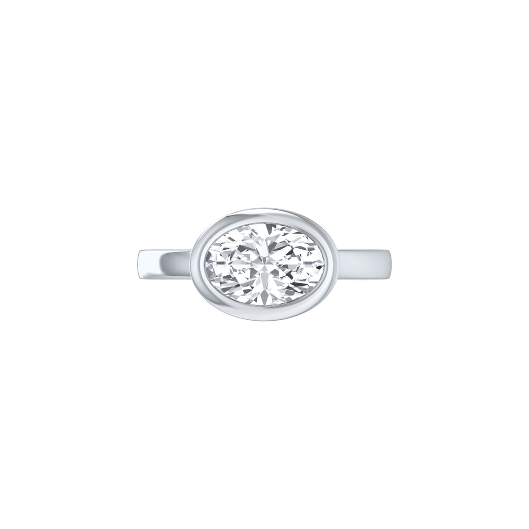 Louis Thompson Parys Ring 9k White Gold with 2.00ct Lab Diamond