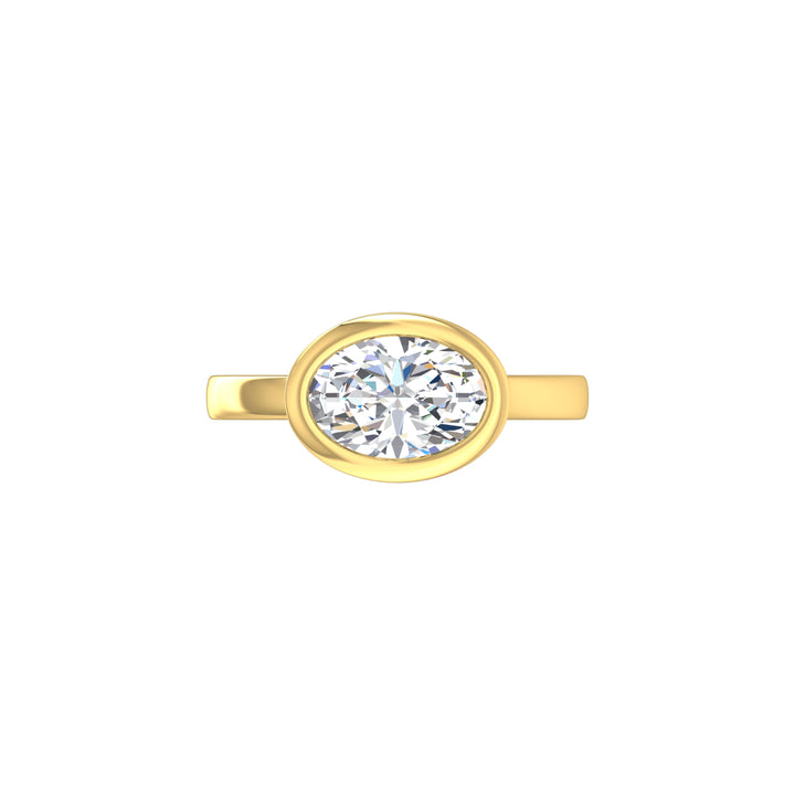Louis Thompson Parys Ring 9k Gold with 2.00ct Lab Diamond