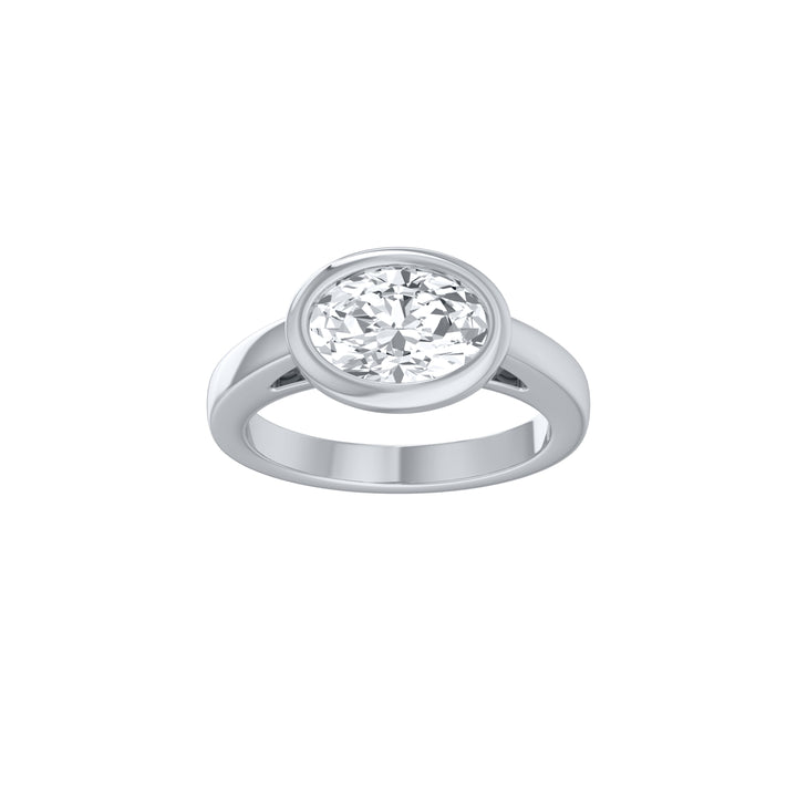 Louis Thompson Parys Ring 9k White Gold with 2.00ct Lab Diamond