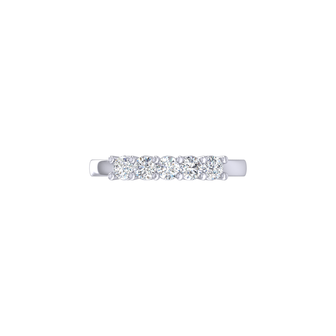 Louis Thompson Benoni Ring 9k White Gold with 0.50ct Lab Diamond