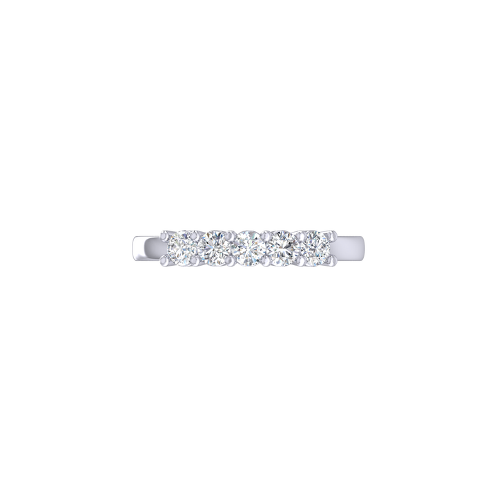 Louis Thompson Benoni Ring 9k White Gold with 0.50ct Lab Diamond