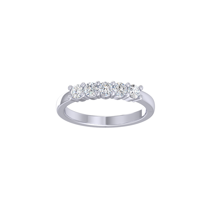 Louis Thompson Benoni Ring 9k White Gold with 0.50ct Lab Diamond