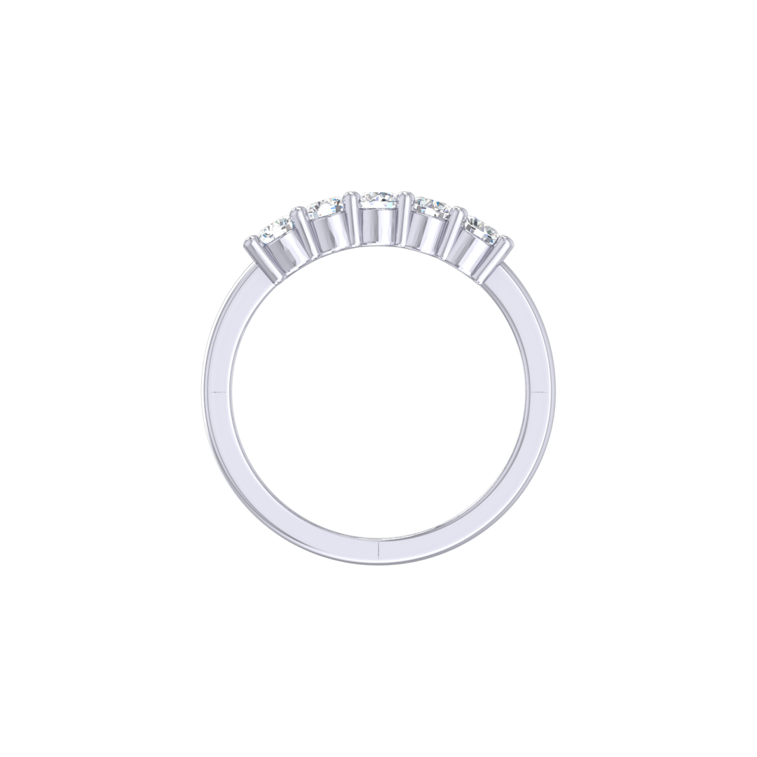 Louis Thompson Benoni Ring 9k White Gold with 0.50ct Lab Diamond
