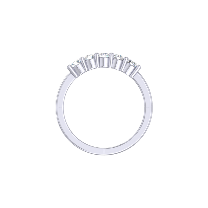 Louis Thompson Benoni Ring 9k White Gold with 0.50ct Lab Diamond
