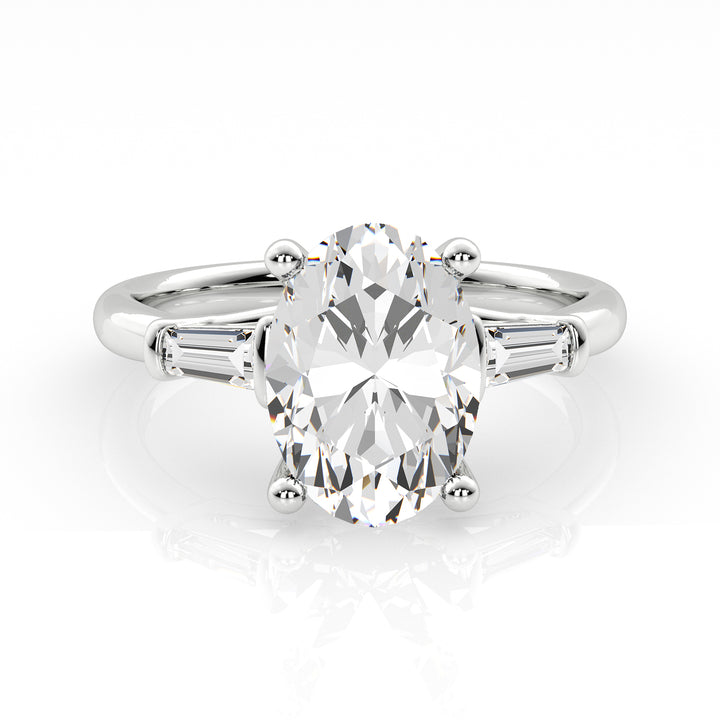 Louis Thompson Johannesburg Ring 9k White Gold with 2.32ct Lab Diamond