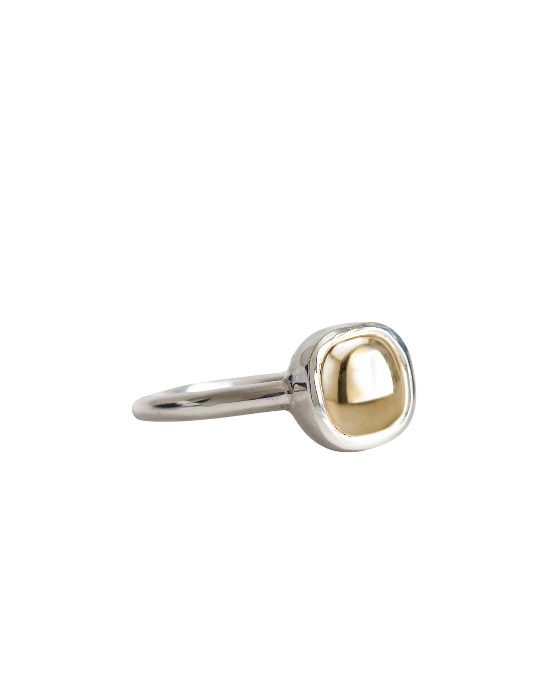 Made of Gold Sterling Silver & 18k Gold Arahura River Ring