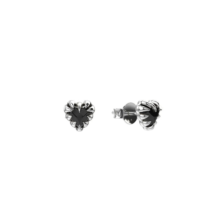 Stolen Silver Mini Love Claw Earring - Onyx
