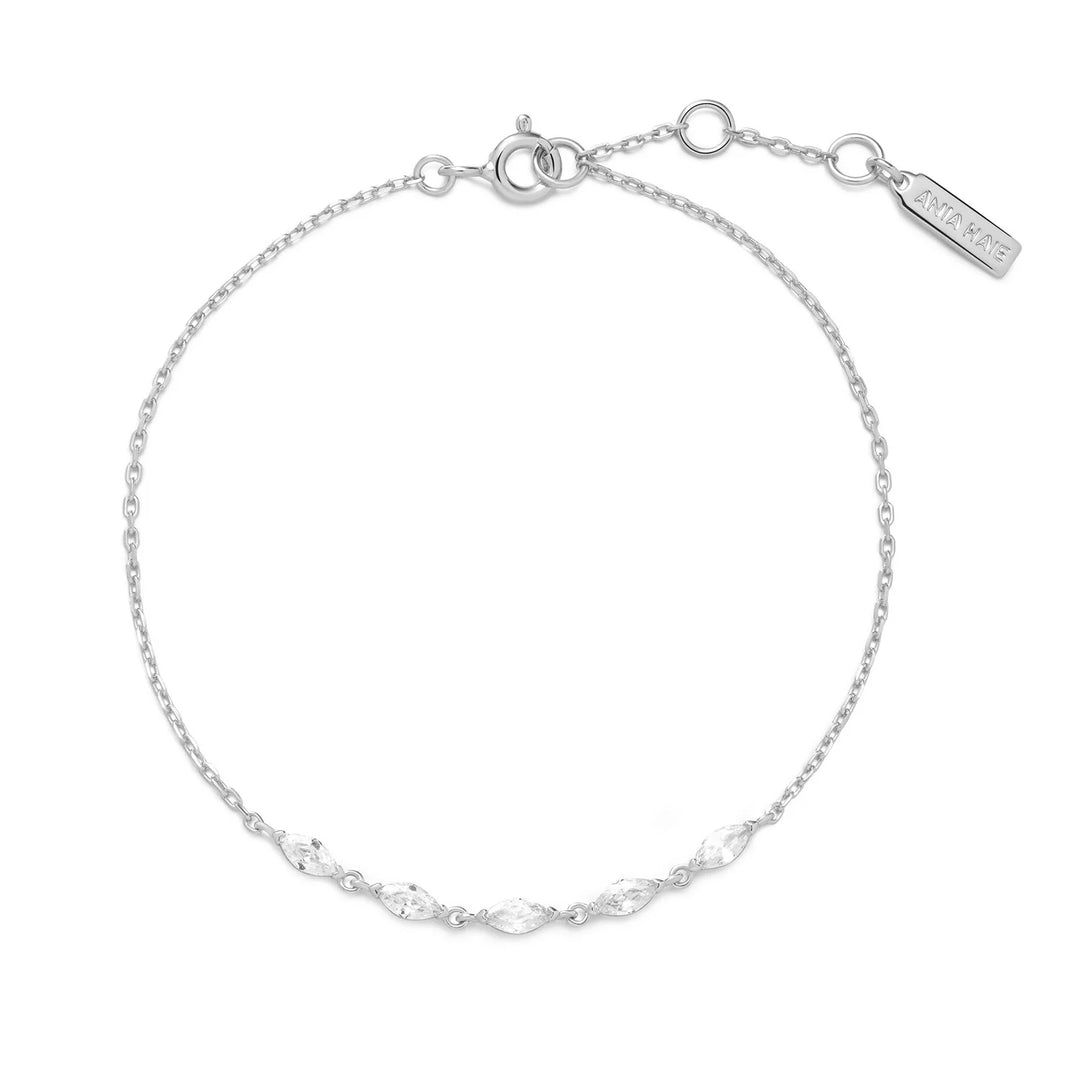 Ania Haie Quintet Marquise Silver Bracelet