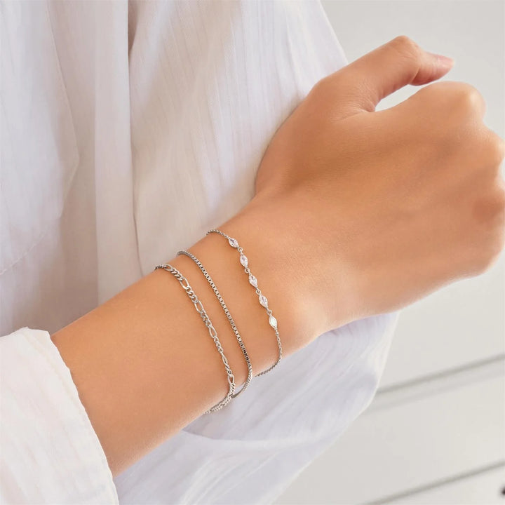 Ania Haie Quintet Marquise Silver Bracelet