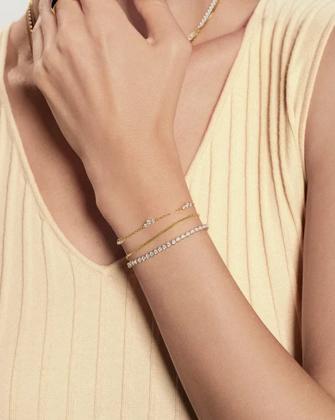 Ania Haie Gold Plated Cluster Station Bracelet
