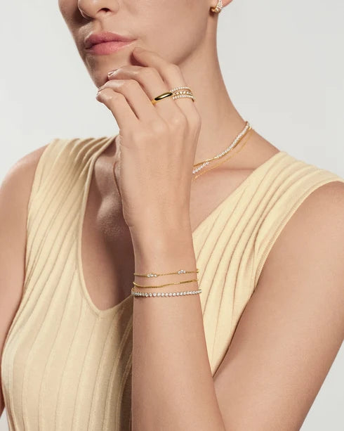 Ania Haie Gold Plated Cluster Station Bracelet
