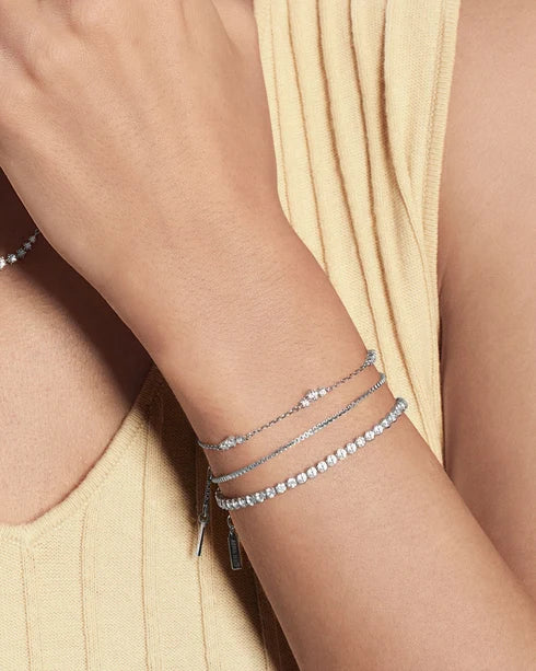 Ania Haie Silver Cluster Station Bracelet