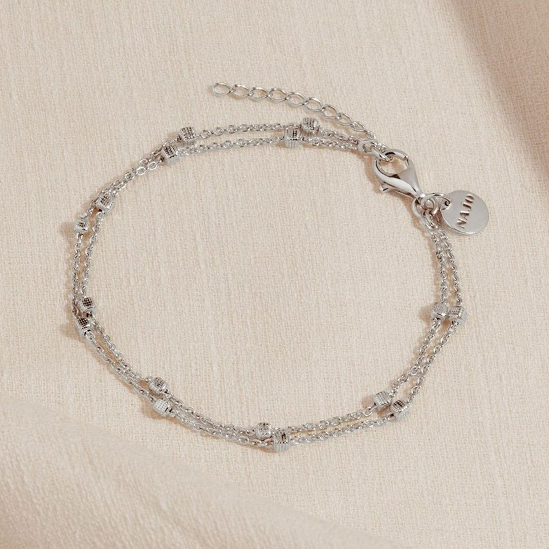 Najo Birdsong Silver Chain Bracelet (18.5cm+ext)
