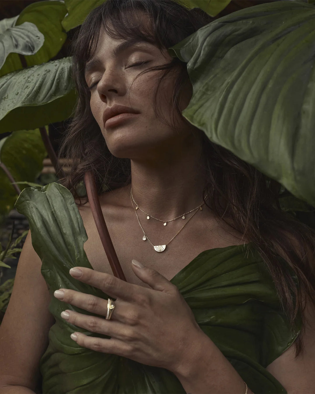 By Charlotte Sterling Silver Lotus August Birthstone Necklace - Peridot