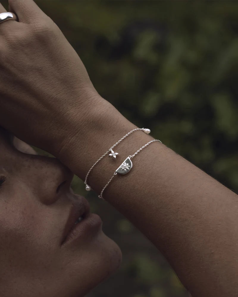 By Charlotte Silver Lotus Bracelet