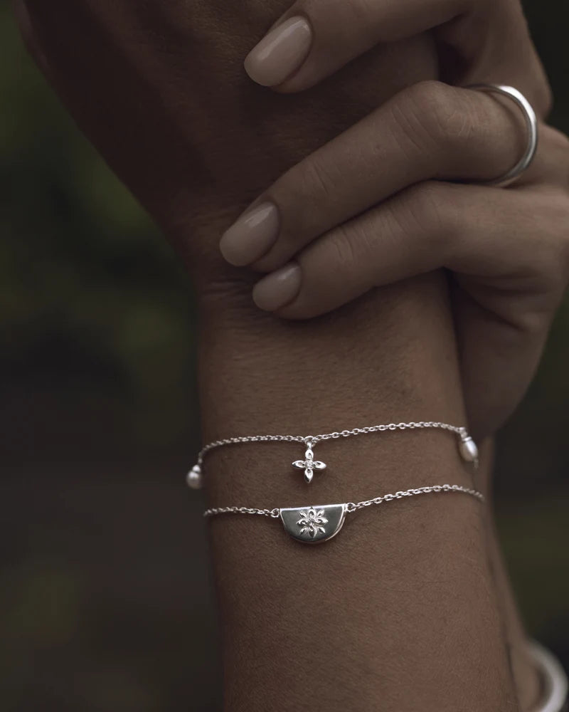 By Charlotte Silver Lotus Bracelet